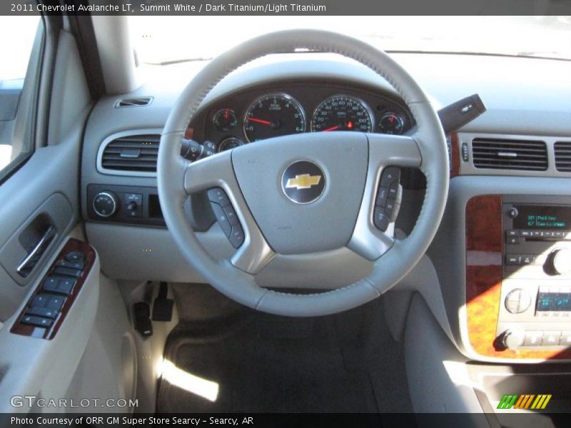 Summit White / Dark Titanium/Light Titanium 2011 Chevrolet Avalanche LT