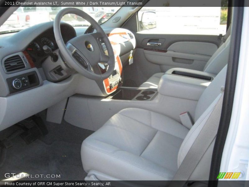 Summit White / Dark Titanium/Light Titanium 2011 Chevrolet Avalanche LT