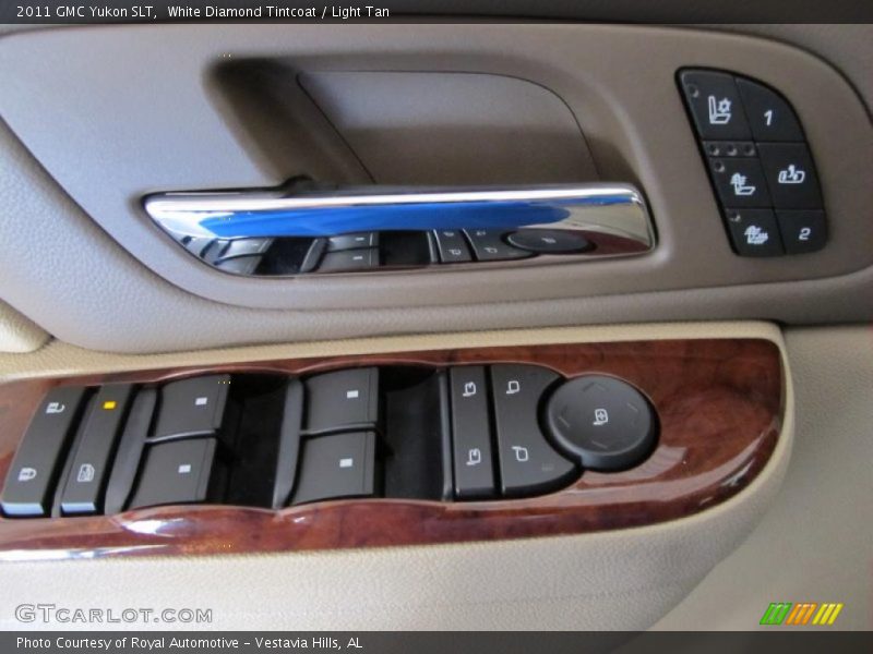 White Diamond Tintcoat / Light Tan 2011 GMC Yukon SLT