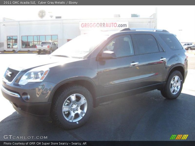 Cyber Gray Metallic / Ebony 2011 GMC Acadia SLE