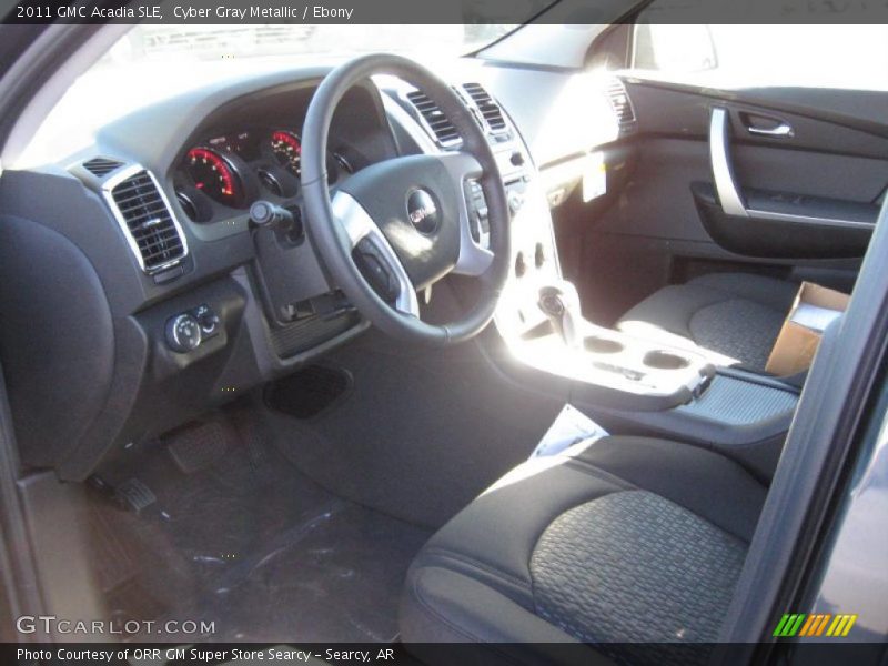 Cyber Gray Metallic / Ebony 2011 GMC Acadia SLE