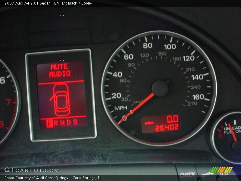 Brilliant Black / Ebony 2007 Audi A4 2.0T Sedan