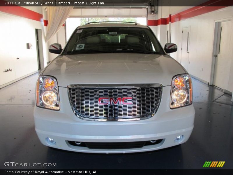 White Diamond Tintcoat / Light Tan 2011 GMC Yukon SLT