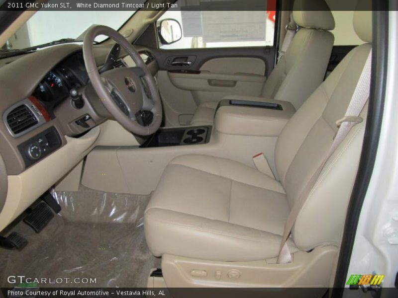 White Diamond Tintcoat / Light Tan 2011 GMC Yukon SLT