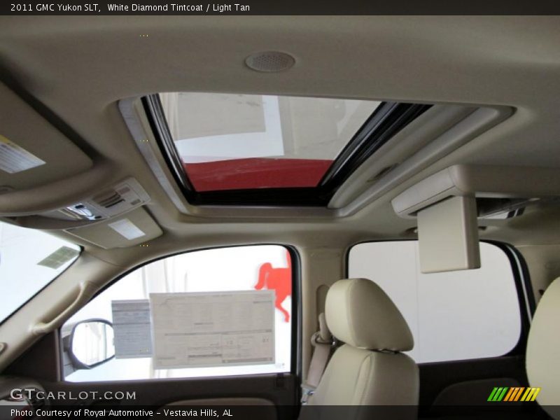White Diamond Tintcoat / Light Tan 2011 GMC Yukon SLT