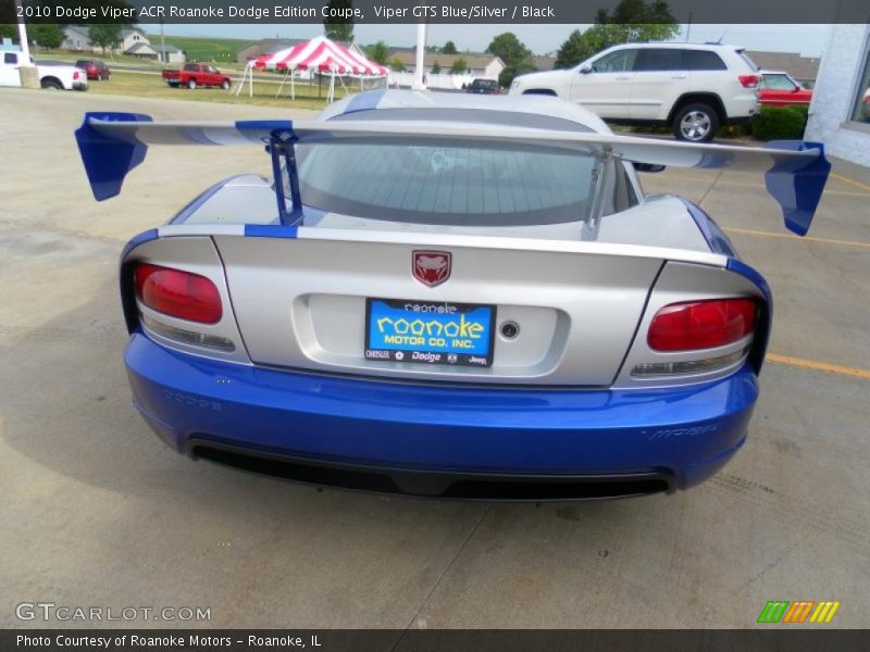 Viper GTS Blue/Silver / Black 2010 Dodge Viper ACR Roanoke Dodge Edition Coupe