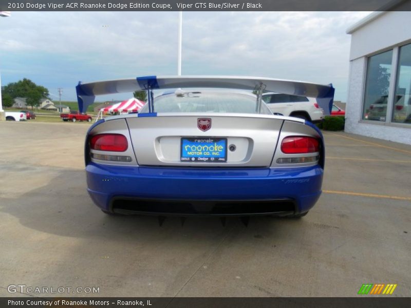 Viper GTS Blue/Silver / Black 2010 Dodge Viper ACR Roanoke Dodge Edition Coupe