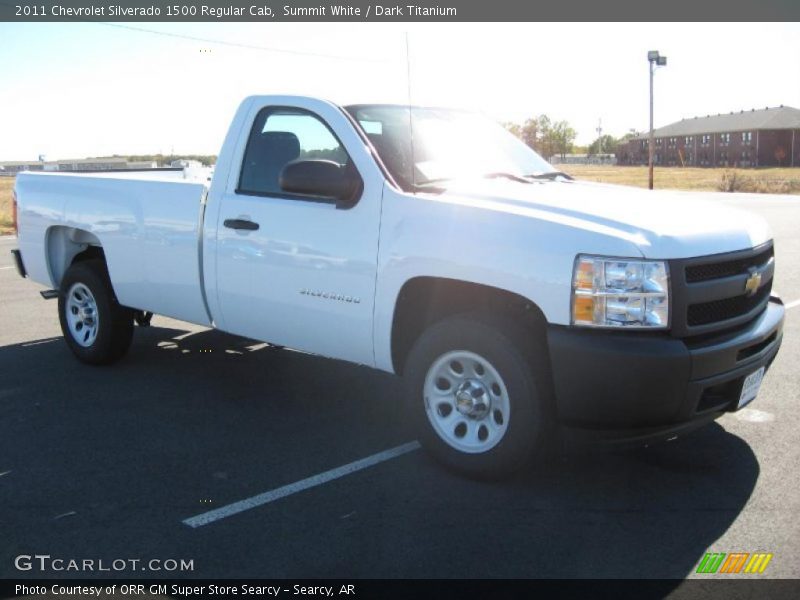 Summit White / Dark Titanium 2011 Chevrolet Silverado 1500 Regular Cab