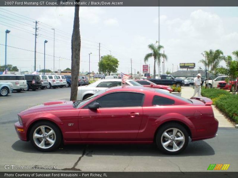 Redfire Metallic / Black/Dove Accent 2007 Ford Mustang GT Coupe