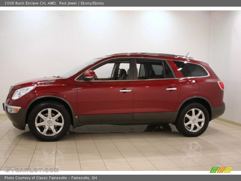 Red Jewel / Ebony/Ebony 2008 Buick Enclave CXL AWD