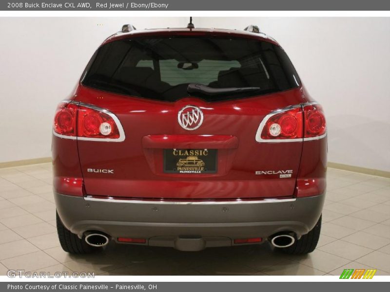 Red Jewel / Ebony/Ebony 2008 Buick Enclave CXL AWD