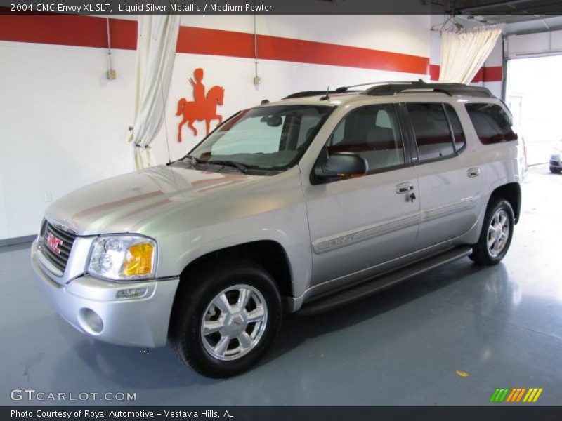 Liquid Silver Metallic / Medium Pewter 2004 GMC Envoy XL SLT