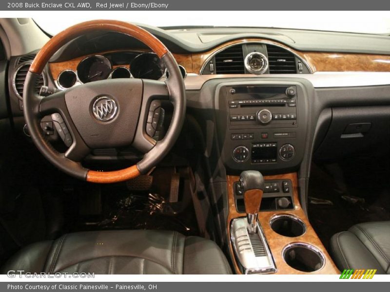 Red Jewel / Ebony/Ebony 2008 Buick Enclave CXL AWD