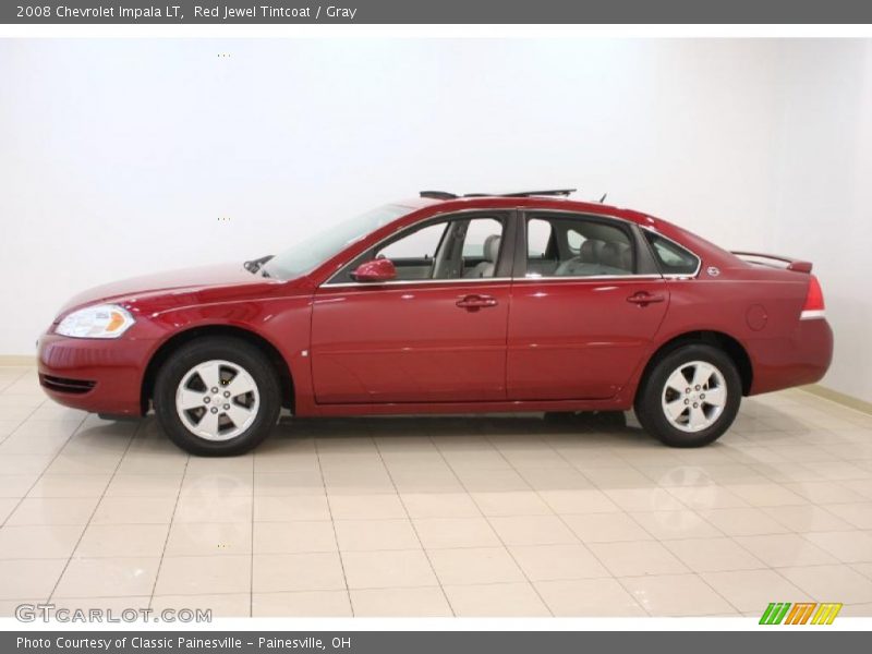 Red Jewel Tintcoat / Gray 2008 Chevrolet Impala LT