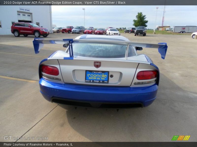 Viper GTS Blue/Silver / Black 2010 Dodge Viper ACR Roanoke Dodge Edition Coupe