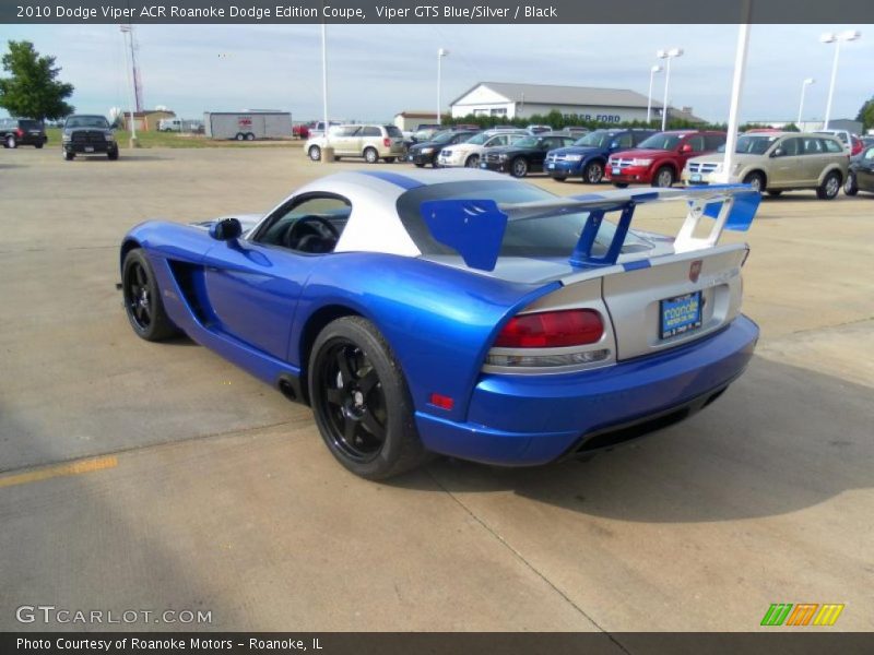  2010 Viper ACR Roanoke Dodge Edition Coupe Viper GTS Blue/Silver