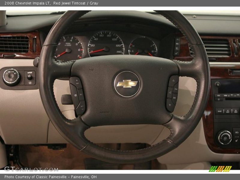 Red Jewel Tintcoat / Gray 2008 Chevrolet Impala LT