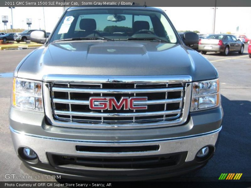 Storm Gray Metallic / Ebony 2011 GMC Sierra 1500 SLE Regular Cab