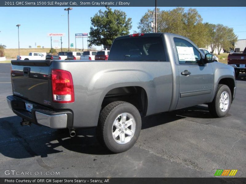 Storm Gray Metallic / Ebony 2011 GMC Sierra 1500 SLE Regular Cab