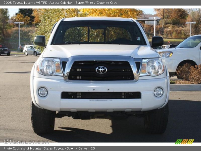 Super White / Graphite Gray 2008 Toyota Tacoma V6 TRD  Access Cab 4x4