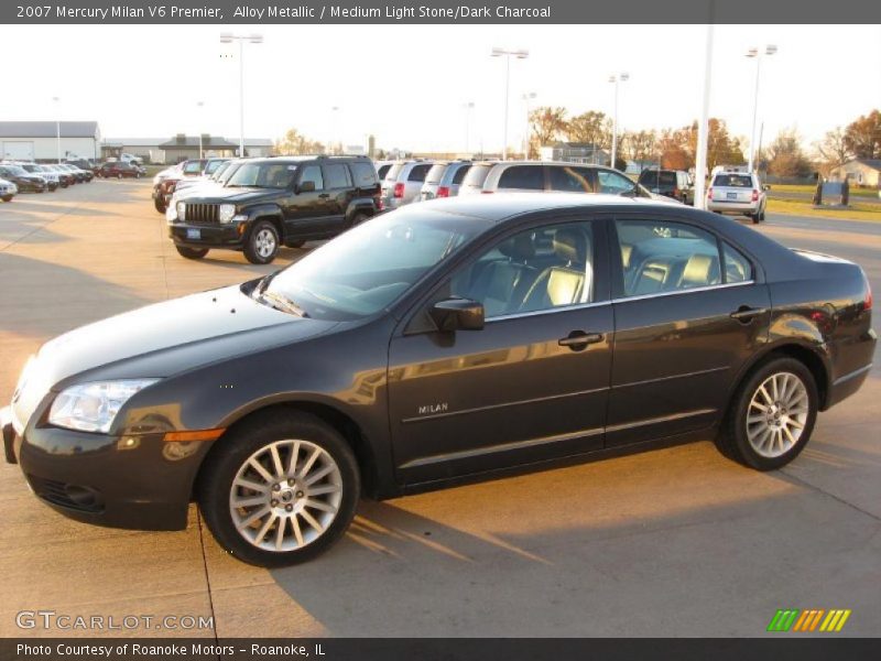 Alloy Metallic / Medium Light Stone/Dark Charcoal 2007 Mercury Milan V6 Premier