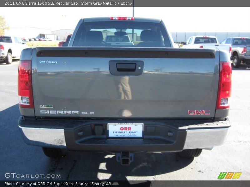 Storm Gray Metallic / Ebony 2011 GMC Sierra 1500 SLE Regular Cab