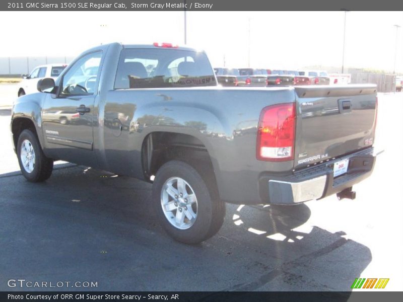 Storm Gray Metallic / Ebony 2011 GMC Sierra 1500 SLE Regular Cab
