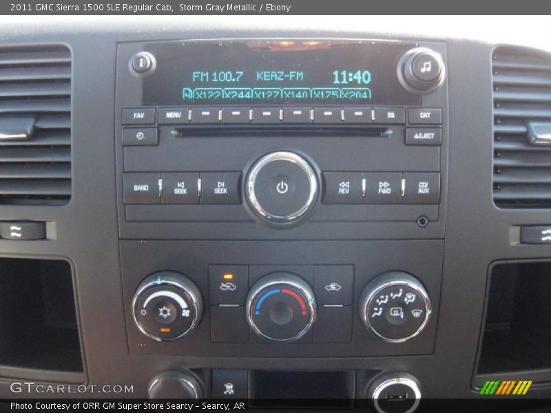 Storm Gray Metallic / Ebony 2011 GMC Sierra 1500 SLE Regular Cab