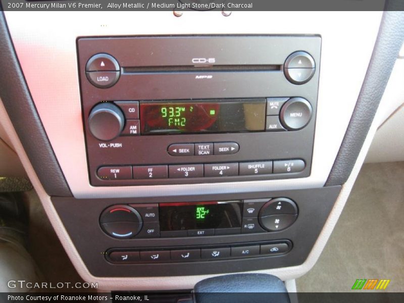 Alloy Metallic / Medium Light Stone/Dark Charcoal 2007 Mercury Milan V6 Premier