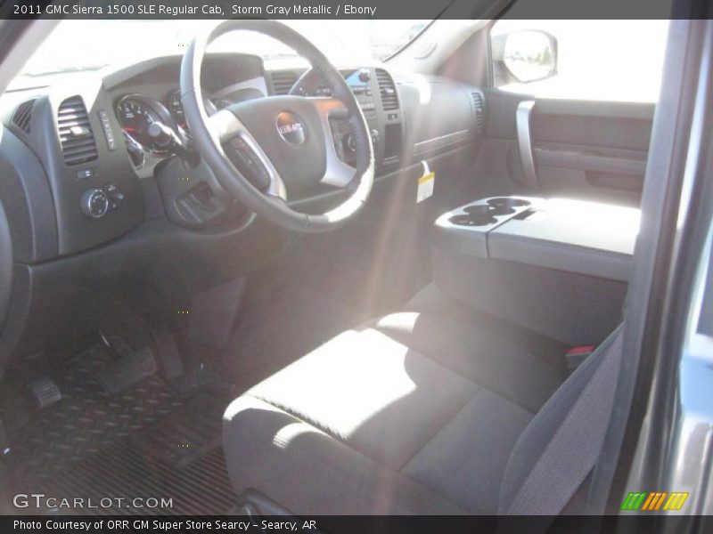 Storm Gray Metallic / Ebony 2011 GMC Sierra 1500 SLE Regular Cab