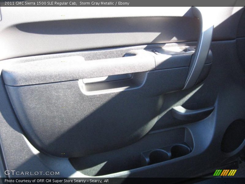 Storm Gray Metallic / Ebony 2011 GMC Sierra 1500 SLE Regular Cab