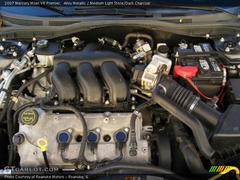 Alloy Metallic / Medium Light Stone/Dark Charcoal 2007 Mercury Milan V6 Premier