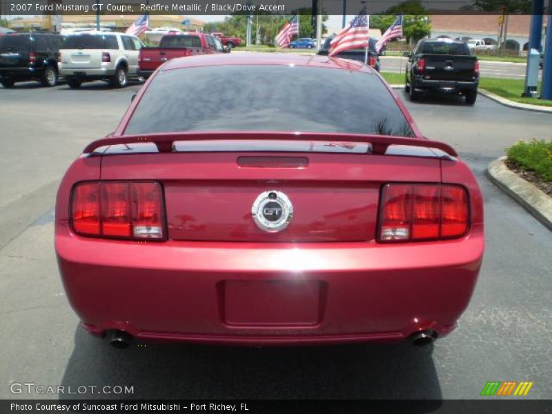 Redfire Metallic / Black/Dove Accent 2007 Ford Mustang GT Coupe