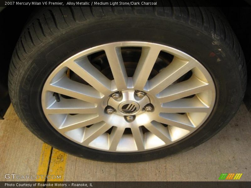 Alloy Metallic / Medium Light Stone/Dark Charcoal 2007 Mercury Milan V6 Premier