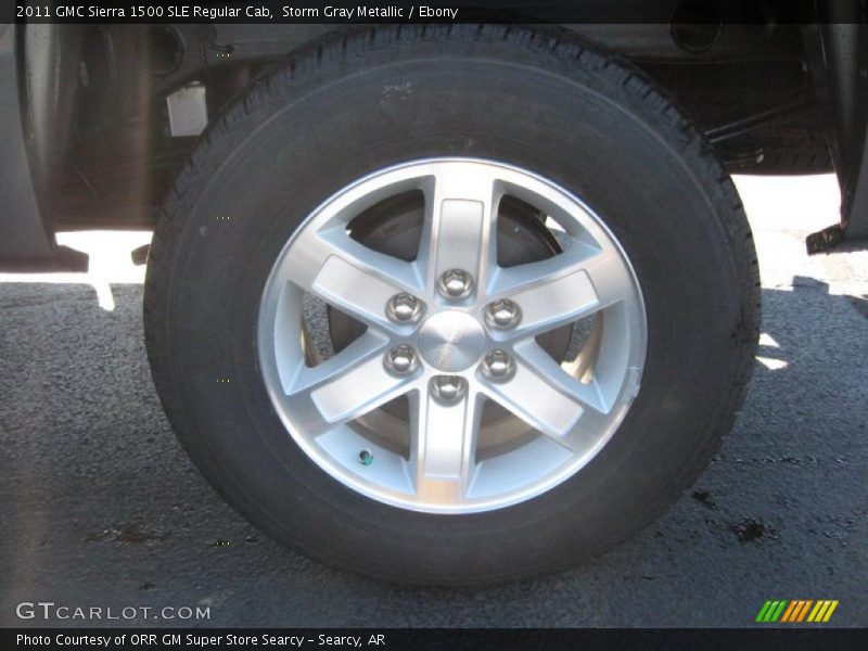 Storm Gray Metallic / Ebony 2011 GMC Sierra 1500 SLE Regular Cab