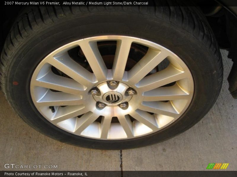 Alloy Metallic / Medium Light Stone/Dark Charcoal 2007 Mercury Milan V6 Premier
