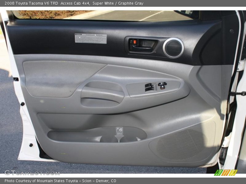 Super White / Graphite Gray 2008 Toyota Tacoma V6 TRD  Access Cab 4x4