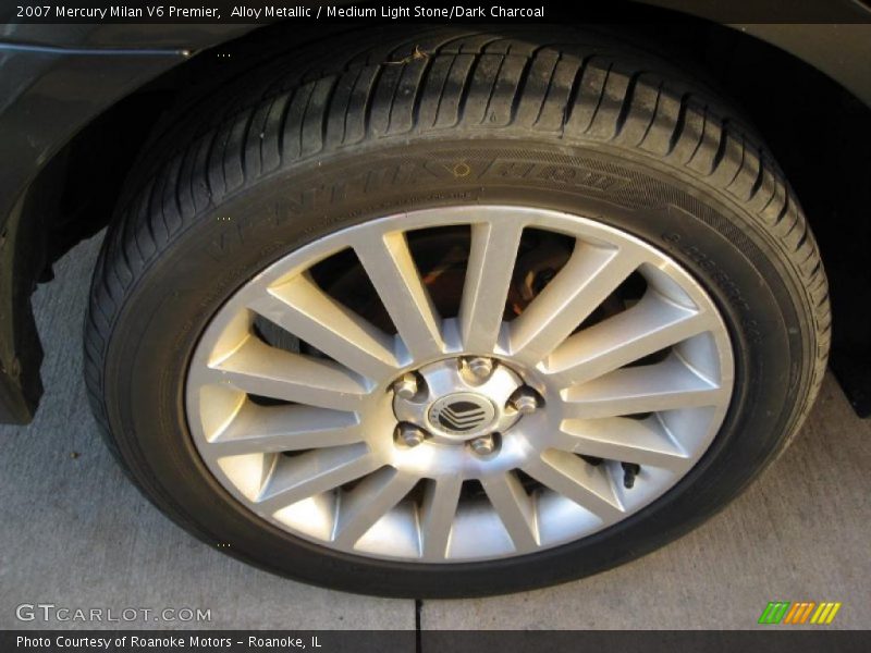 Alloy Metallic / Medium Light Stone/Dark Charcoal 2007 Mercury Milan V6 Premier