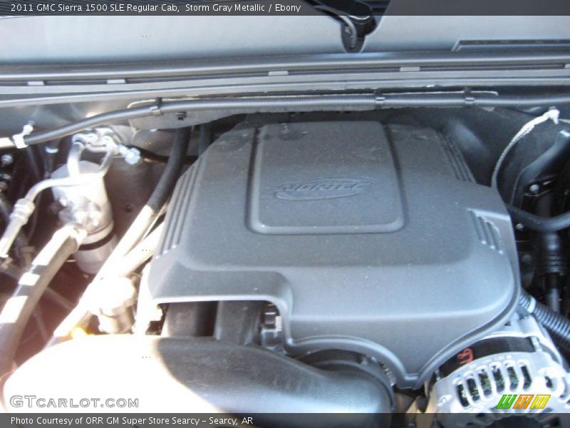 Storm Gray Metallic / Ebony 2011 GMC Sierra 1500 SLE Regular Cab