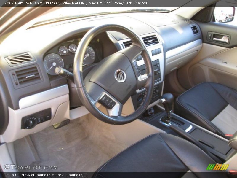 Alloy Metallic / Medium Light Stone/Dark Charcoal 2007 Mercury Milan V6 Premier