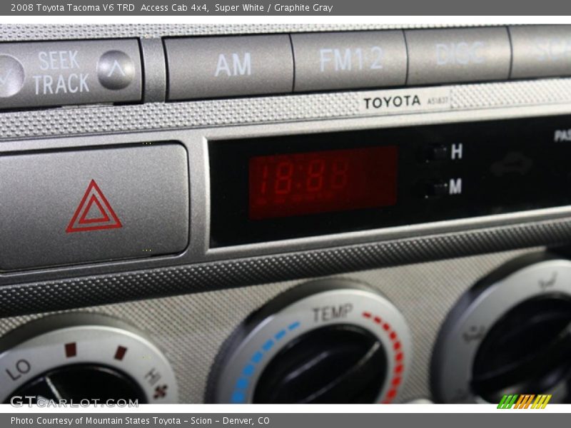 Super White / Graphite Gray 2008 Toyota Tacoma V6 TRD  Access Cab 4x4
