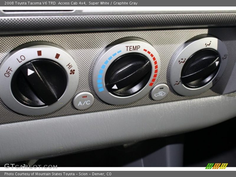 Super White / Graphite Gray 2008 Toyota Tacoma V6 TRD  Access Cab 4x4
