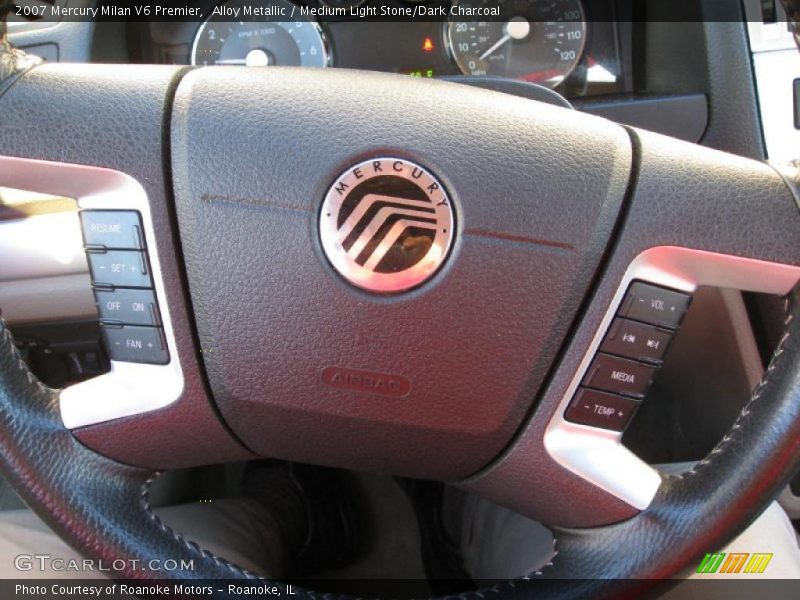 Alloy Metallic / Medium Light Stone/Dark Charcoal 2007 Mercury Milan V6 Premier