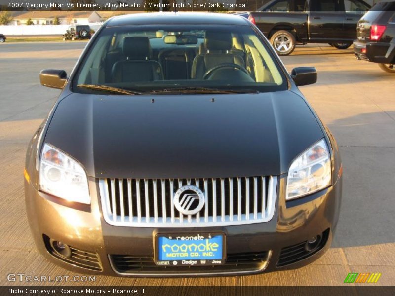 Alloy Metallic / Medium Light Stone/Dark Charcoal 2007 Mercury Milan V6 Premier