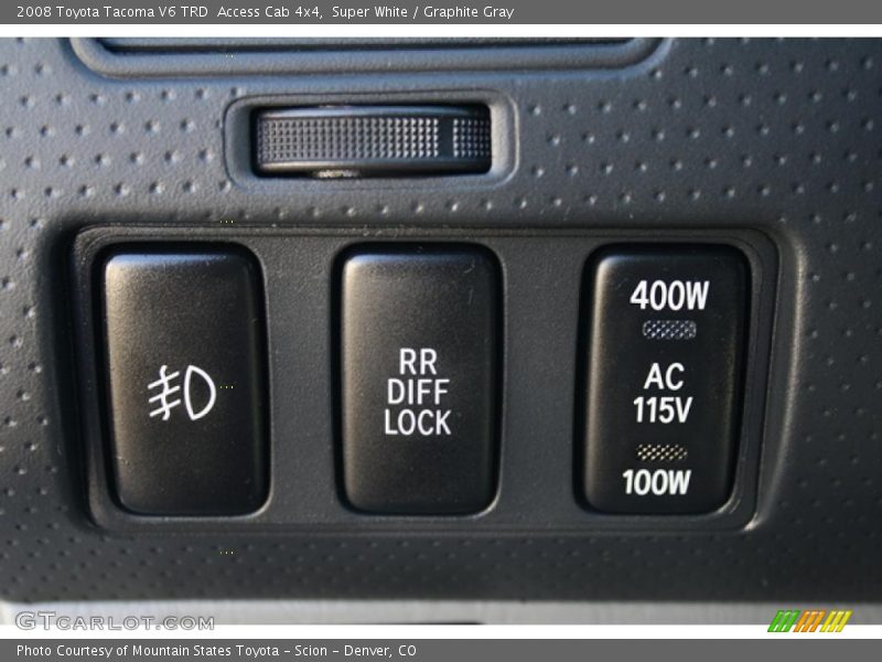 Super White / Graphite Gray 2008 Toyota Tacoma V6 TRD  Access Cab 4x4