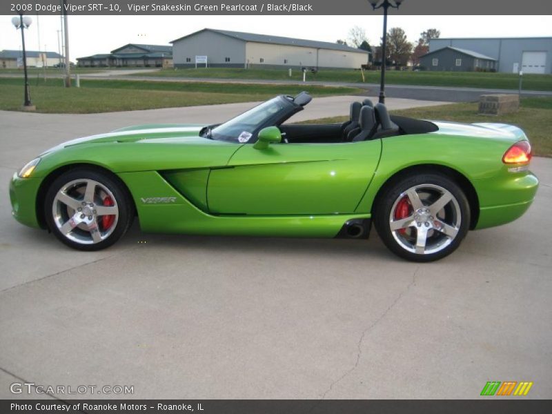 Viper Snakeskin Green Pearlcoat / Black/Black 2008 Dodge Viper SRT-10