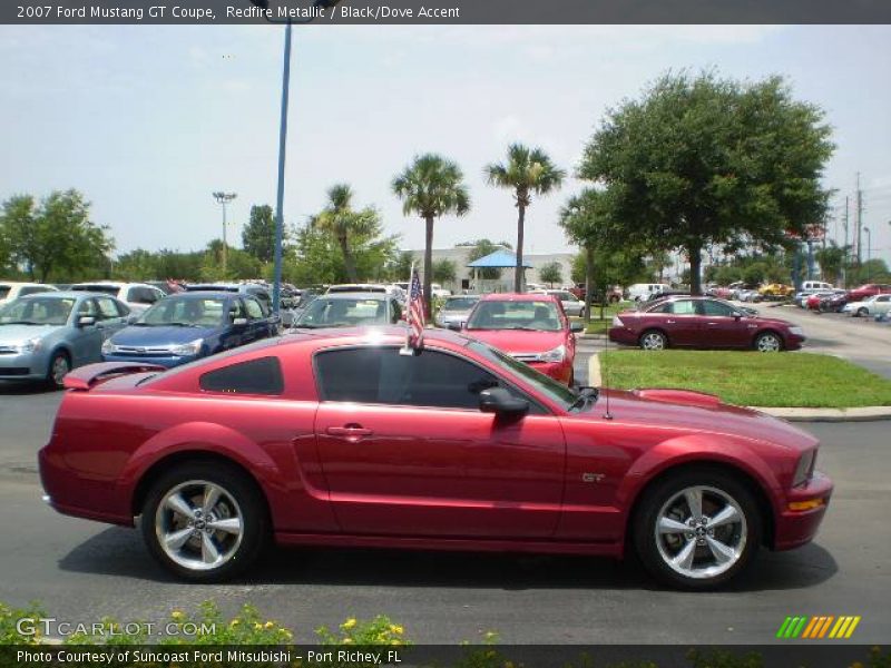 Redfire Metallic / Black/Dove Accent 2007 Ford Mustang GT Coupe
