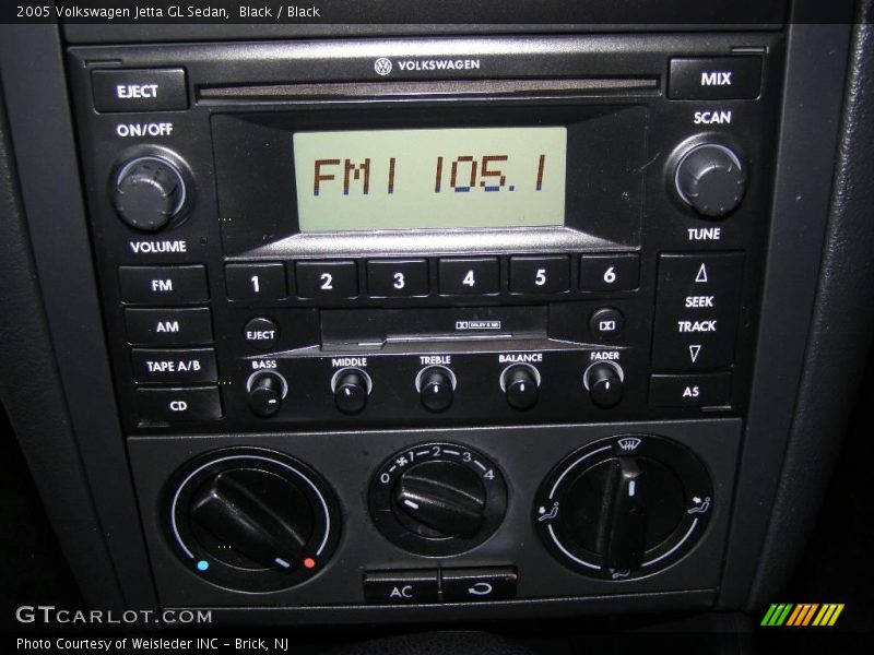 Black / Black 2005 Volkswagen Jetta GL Sedan