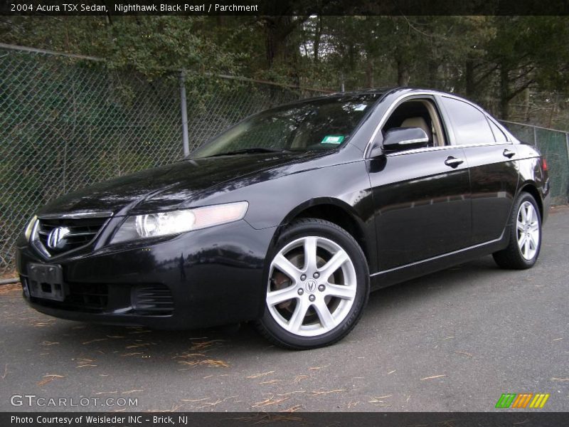 Nighthawk Black Pearl / Parchment 2004 Acura TSX Sedan