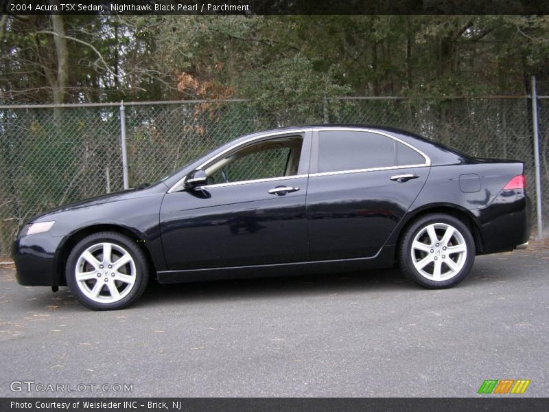 Nighthawk Black Pearl / Parchment 2004 Acura TSX Sedan